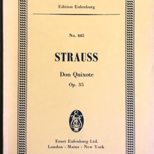 シュトラウス 交響詩「ドン・キホーテ」 Op.35 (ポケットスコア) 輸入楽譜 R.STRAUSS Don Quixote Op.35 洋書