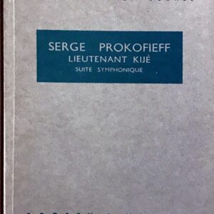 プロコフィエフ 管弦楽組曲「キージェ中尉」 Op.60 (ポケットスコア) 輸入楽譜 PROKOFIEFF Lieutenant Kije Suite Symphonique Op.60 洋書