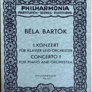 バルトーク ピアノ協奏曲 第1番 (ポケットスコア) 輸入楽譜 BARTOK Piano Concerto No.1 洋書