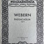ウェーベルン オーケストラのためのパッサカリア Op.1 (ポケットスコア) 輸入楽譜 WEBERN Passacaglia Op.1 洋書