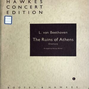 ベートーヴェン 付随音楽「アテネの廃墟」 Op.113 序曲 (パート譜セット) 輸入楽譜 BEETHOVEN Ruinen von Athen Ouverture arr.A.Winter