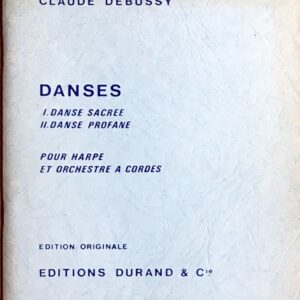 ビュッシー 神聖な舞曲と世俗的な舞曲 (スタディ・スコア) 輸入楽譜 DEBUSSY Danses sacree et profane pour harpe et orchestre a cordes