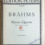 ブラームス ピアノ四重奏曲 第2番 イ長調 Op.26 (パート譜セット) 輸入楽譜 Brahms Klavier-Quartett Nr.2 A-dur Op.26 洋書