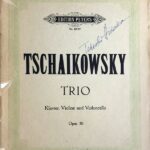 チャイコフスキー ピアノ三重奏曲 Op.50「偉大な芸術家の思い出に」 (ピアノバイオリンチェロ) 輸入楽譜 Tschaikowsky Trio 洋書