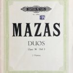 マザス 6つの二重奏曲 Op.39 第1巻 (2 バイオリン) 輸入楽譜 MAZAS 6 Duette Op.39 Bd.1/Ed. Hermann 洋書