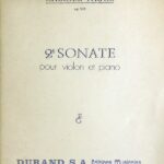 フォーレ バイオリン・ソナタ 第2番 ホ短調 Op.108 (バイオリンとピアノ) 輸入楽譜 FAURE Sonate no.2 洋書