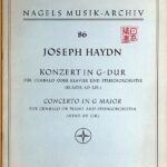 ハイドン ピアノ協奏曲 ト長調 (ピアノと弦楽オーケストラ) 輸入楽譜 Haydn Concerto in G major for Cembalo or Piano & Stringorchestra