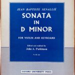スナイエ ヴァイオリン・ソナタ ニ短調 (ヴァイオリン＋ピアノ) 輸入楽譜 Senallie Sonata in D minor for Violin and Keyboard 洋書