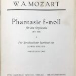 モーツァルト 幻想曲 ヘ短調 KV 608 (弦楽オーケストラ) 輸入楽譜 Mozart Fantasie f-moll KV 608 Streichorchester Komplett 洋書