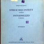 ブルックナー 弦楽五重奏曲/間奏曲 (ヴァイオリン2本ヴィオラ2本チェロ) 輸入楽譜 Bruckner Streichquintett/Intermezzo 洋書