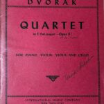 ドヴォルザーク ピアノ四重奏曲 第2番 変ホ長調 Op.87 (ヴァイオリンヴィオラチェロピアノ) 輸入楽譜 Dvorak Piano Quartet No.2 洋書
