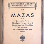 マザス 練習曲 Op.36 第2巻: 華麗なる練習曲 (ヴァイオリン教本) 輸入楽譜 Mazas Etudes Op.36: Etudes Brillante/Ed. Herrmann 洋書