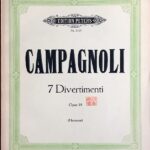 カンパノーリ 7つのディヴェルティメントとソナタ Op.18 (ヴァイオリン・ソロ) 輸入楽譜 CAMPAGNOLI 7 Divertimenti O Sonate Op.18 洋書