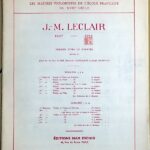 ルクレール ヴァイオリン・ソナタ イ短調 (ヴァイオリンピアノ) 輸入楽譜 Leclair Sonate Violon et Piano ou Clavecin la mineur 洋書