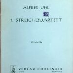 アルフレート・ウール 弦楽四重奏曲 (パート譜セット) 輸入楽譜 Alfred Uhl Streichquartett 洋書