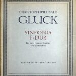 グルック シンフォニア へ長調 (スコア) 輸入楽譜 GLUCK Sinfonia F-Dur fur zwei Horn und Streich-Quartett 洋書
