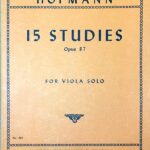 ホフマン 15の練習曲 op.87 (ヴァイオラ・ソロ) 輸入楽譜 Hofmann 15 Studies for Viola solo 洋書
