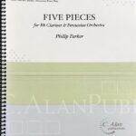 パーカー クラリネット＆パーカッション オーケストラのための5つの小品 (スコア＋パート譜) 輸入楽譜 Philip Parker Five Pieces 洋書