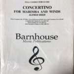 リード マリンバと吹奏楽のためのコンチェルティーノ (スコアとパート譜) 輸入楽譜 Reed Concertino for Marimba and Winds 吹奏楽 洋書