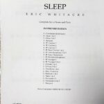 エリック・ウィテカー 眠り (パート譜) 輸入楽譜 Eric Whitacre Sleep 吹奏楽 洋書