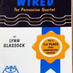 リン・グラソック ワイアード (打楽器四重奏 スコア＋パート譜) 輸入楽譜 Lynn Glassock Wired 洋書
