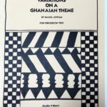 レヴィタン バリエーション オン ア ガーナイアン テーマ 輸入楽譜 Levitan Variations on a Ghanaian Theme for Percussion Trio 洋書