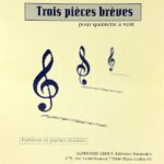 イベール 3つの小品 (木管五重奏 スコア+パート譜) 輸入楽譜 Ibert Trois Pieces Breves 洋書
