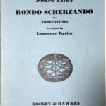 ハイドン ロンド・スケルツァンド (フルート三重奏 スコア+パート譜) 輸入楽譜 Haydn Rondo Scherzando for three flutes 洋書