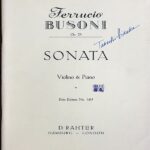 ブゾーニ バイオリン・ソナタ 第1番 ホ短調 Op.29 (ヴァイオリン+ピアノ) 輸入楽譜 BUSONI バイオリン・ソナタ 第1番 ホ短調 Op.29 洋書