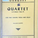 ドビュッシー 弦楽四重奏曲 ト短調 Op.10 (パート譜セット) 輸入楽譜 DEBUSSY Quartet in G minor Op.10 洋書