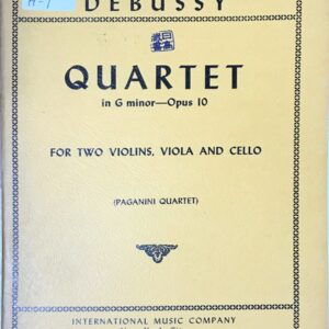 ドビュッシー 弦楽四重奏曲 ト短調 Op.10 (パート譜セット) 輸入楽譜 DEBUSSY Quartet in G minor Op.10 洋書
