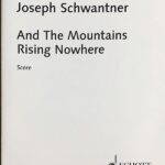 シュワントナー そしてどこにも山の姿はない (スコア) 輸入楽譜 Schwantner And the Mountains Rising Nowhere 洋書