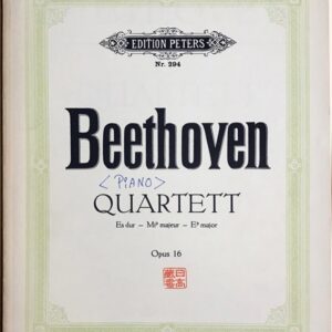 ベートーヴェン ピアノ四重奏曲 変ホ長調 Op.16 (パート譜セット) 輸入楽譜 BEETHOVEN Klavier-Quartett Es-dur Op.16 洋書