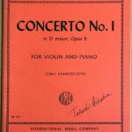 パガニーニ バイオリン協奏曲 第1番 ニ長調 Op.6 (ヴァイオリン＋ピアノ) 輸入楽譜 Paganini Concerto No.1 in D Op.6 洋書