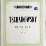 チャイコフスキー 弦楽四重奏曲 第1番 ニ長調 Op.11 (パート譜セット) 輸入楽譜 Tschaikowsky Quartett D dur Op.11 洋書