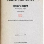 シェーンベルク 清められた夜 Op.4/作曲者自身による弦楽オーケストラ編曲版(1943年改訂版) 輸入楽譜 SCHOENBERG Verklarte Nacht 洋書