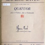 ラヴェル 弦楽四重奏曲 ヘ長調 (パート譜セット) 輸入楽譜 RAVEL Quatour a cordes en Fa 洋書