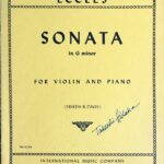 エックレス ソナタ ト短調 (ヴァイオリン＋ピアノ) 輸入楽譜 Eccles Sonata in G minor 洋書