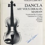 ダンクラ キラキラ星変奏曲・Op.161 (ヴァイオリン四重奏 パート譜セット) 輸入楽譜 Dancla Ah! Vous dirai-je Maman op.161 洋書