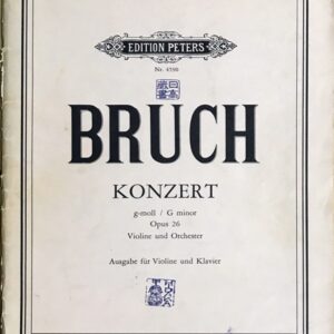 ブルッフ バイオリン協奏曲 第1番 ト短調 Op.26/ストロース編 (ヴァイオリン＋ピアノ) 輸入楽譜 Bruch Konzert g-moll op.26 洋書