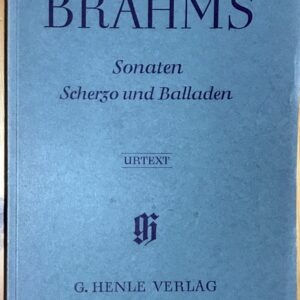 ブラームス ソナタ、スケルツォ、バラード/原典版 (ピアノ・ソロ) 輸入楽譜 Brahms Sonatas Scherzo and Ballades 洋書