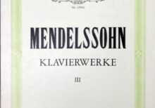 メンデルスゾーン ピアノ作品集 第3巻 (ピアノ・ソロ) 輸入楽譜 Mendelssohn Klavierwerke 洋書