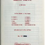 ジョン・グラーゼル SAINTS ALIVE！ for brass quintet or brass sextet (スコア＋パート譜) 輸入楽譜 John Glasel 洋書