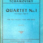 チャイコフスキー弦楽四重奏曲 第1番 ニ長調 Op.11 (パート譜セット) 輸入楽譜 TCHAIKOVSKY String Quartet No.1 in D Major Op.11 洋書