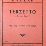 ドヴォルザーク 2本のバイオリンとビオラのための三重奏曲 ハ長調 Op.74 輸入楽譜 DVORAK Terzetto for 2 Violins and Viola C Major Op.74