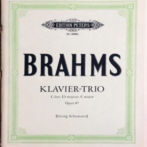 ブラームス ピアノ三重奏曲 第2番 ハ長調 Op.87 (パート譜セット) 輸入楽譜 BRAHMS Klavier-Trio Nr.2 C-dur Op.87 洋書