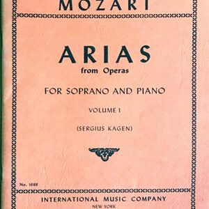 モーツァルト オペラ・アリア集 ソプラノ編 第1巻 (ヴォーカル＋ピアノ) 輸入楽譜 MOZART Arias for Soprano Vol.1 洋書