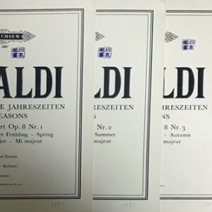 ヴィヴァルディ バイオリン協奏曲 Op.8 「四季」より 春夏秋冬 (ヴァイオリン＋ピアノ) 輸入楽譜 VIVALDI The Seasons Violin-Konzert