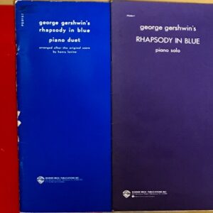 ガーシュウィン ラプソディ・イン・ブルー(ピアノ・ソロ、連弾、2台ピアノ) 輸入楽譜 GERSHWIN Rhapsody in Blue 洋書