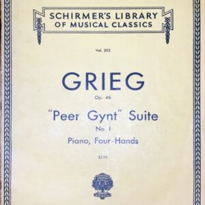 グリーグ 「ペール・ギュント」第1組曲 Op.46 (ピアノ連弾) 輸入楽譜 GRIEG Peer Gynt Suite No.1 Op.46 洋書